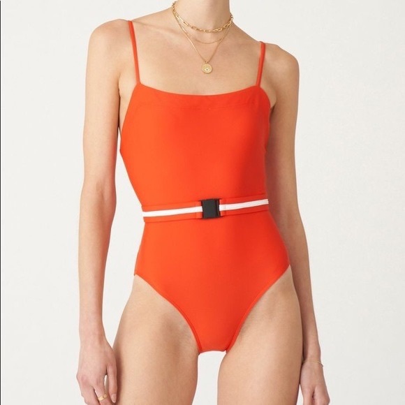 Solid & Striped “The Gemma” Belted one piece swimsuit - Picture 2 of 9